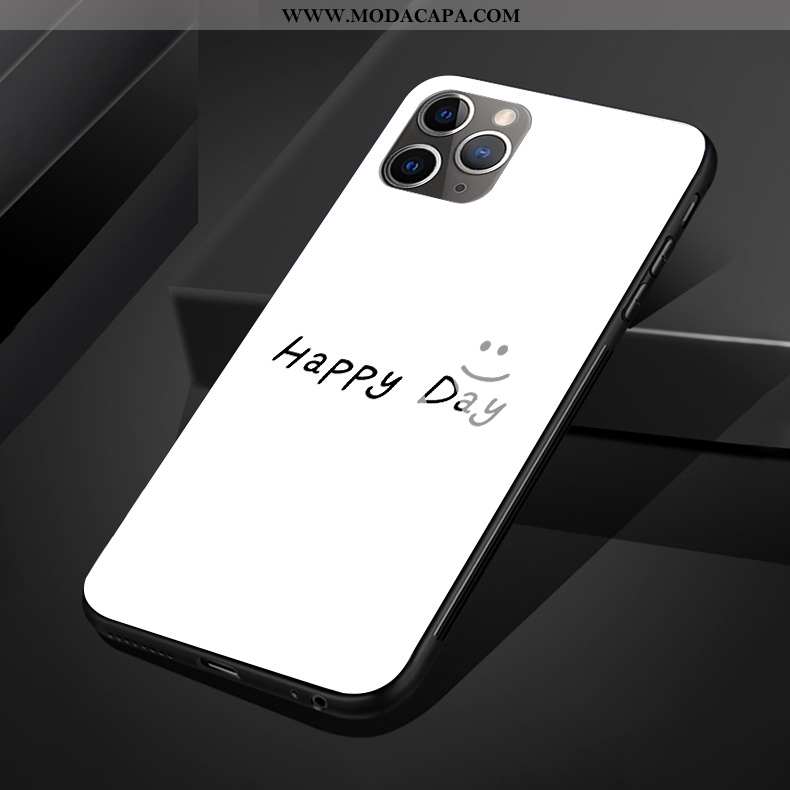 Capa iPhone 11 Pro Max Vidro Minimalista Telemóvel Capas Silicone Vermelho Coração Baratas