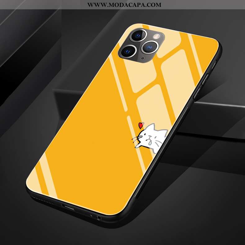 Capas iPhone 11 Pro Max Bonitos Telemóvel Protetoras Silicone Vidro Gatinho Minimalista Online