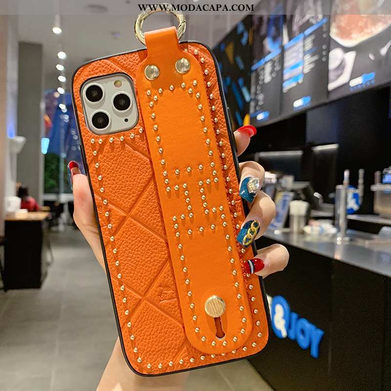 Capas iPhone 11 Pro Couro Legitimo Tendencia Nova Cases Rosto Oval Telemóvel Completa Baratas