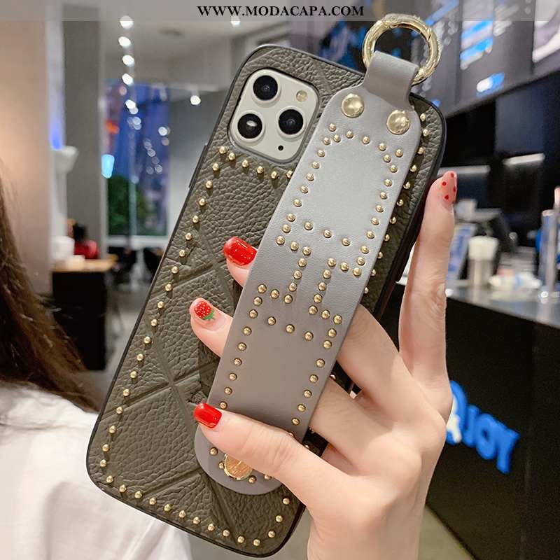 Capas iPhone 11 Pro Couro Legitimo Tendencia Nova Cases Rosto Oval Telemóvel Completa Baratas