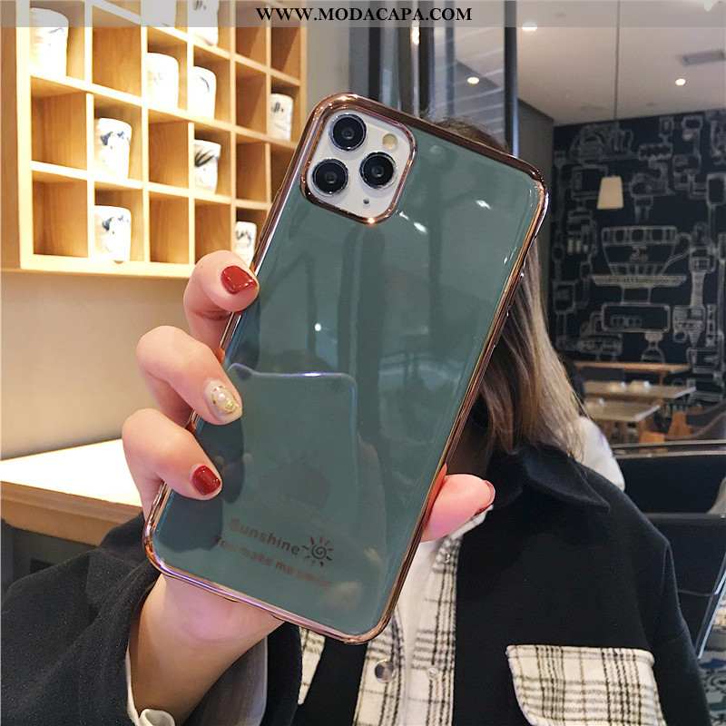 Capa iPhone 11 Pro Luxo Cases Lisas Casal Antiqueda Armação Soft Barato