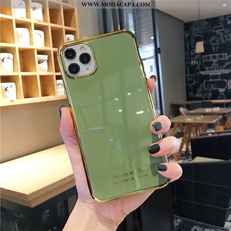 Capa iPhone 11 Pro Luxo Cases Lisas Casal Antiqueda Armação Soft Barato