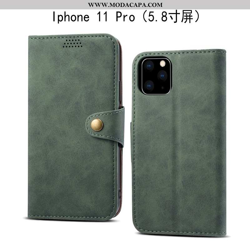 Capa iPhone 11 Pro Protetoras Telemóvel Antiqueda Couro Soft Capas Vermelho Baratos