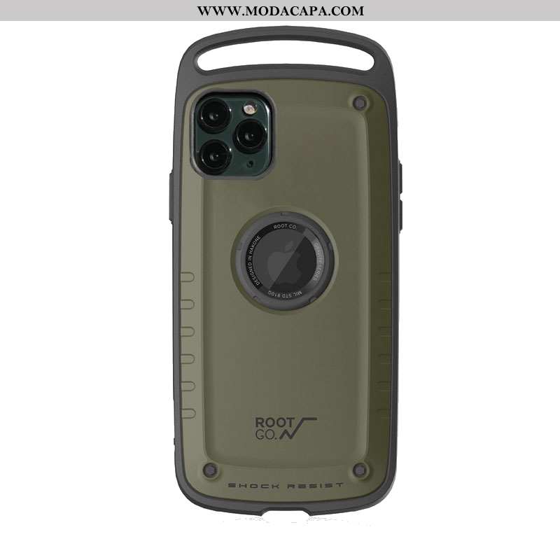 Capa iPhone 11 Pro Fosco Silicone Telemóvel Calor Casaco Soft Verde Militar Online