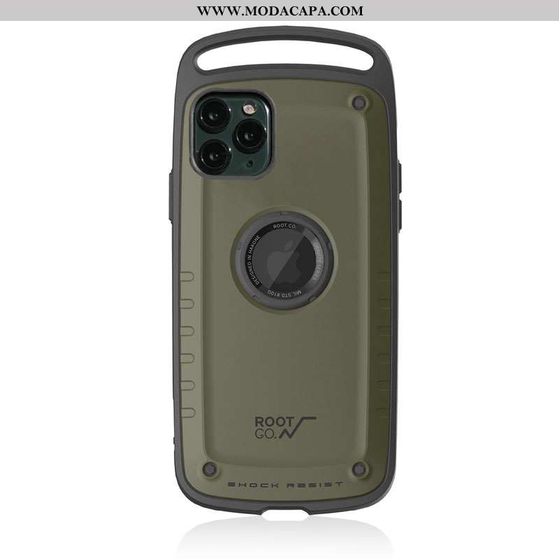 Capa iPhone 11 Pro Fosco Silicone Telemóvel Calor Casaco Soft Verde Militar Online