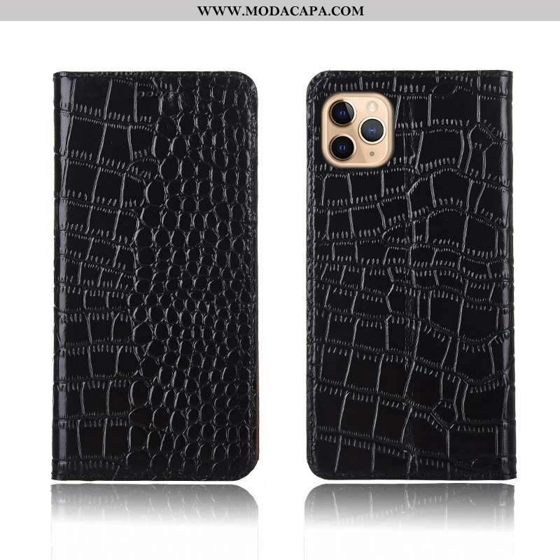 Capas iPhone 11 Pro Protetoras Couro Legitimo Antiqueda Crocs Cases Telemóvel Barato