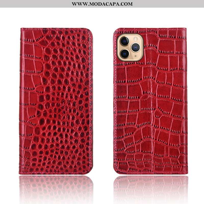 Capas iPhone 11 Pro Protetoras Couro Legitimo Antiqueda Crocs Cases Telemóvel Barato