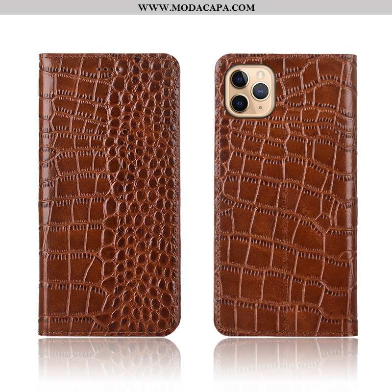 Capas iPhone 11 Pro Protetoras Couro Legitimo Antiqueda Crocs Cases Telemóvel Barato