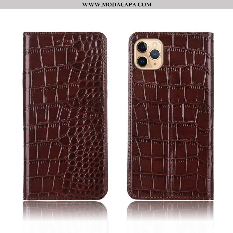 Capas iPhone 11 Pro Protetoras Couro Legitimo Antiqueda Crocs Cases Telemóvel Barato