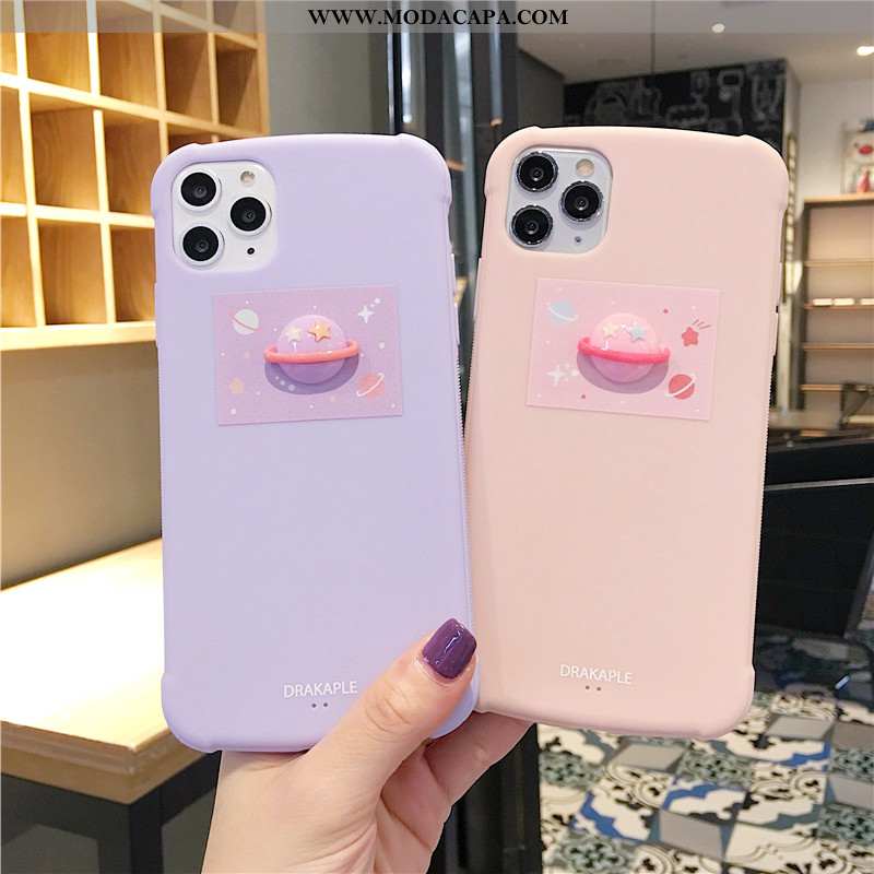 Capa iPhone 11 Pro Soft Fosco Lisas Capas Completa Bola Rosa Online