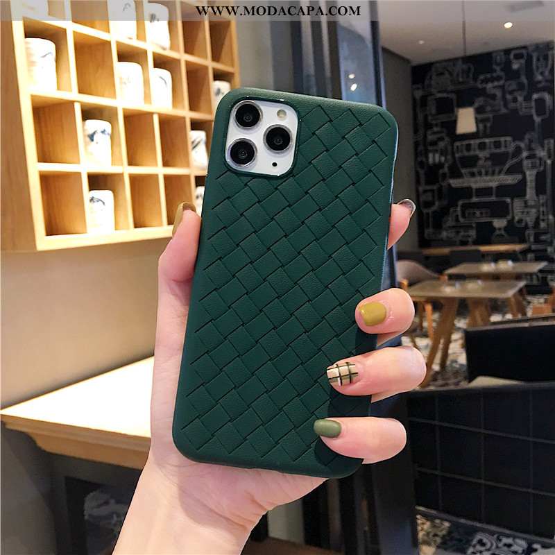 Capa iPhone 11 Pro Silicone Cases Preto Capas Verde Tecido Antiqueda Comprar