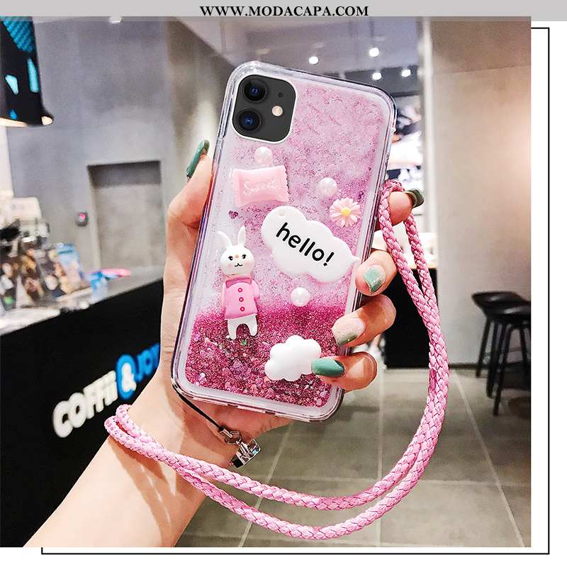 Capas iPhone 11 Tendencia Criativas Protetoras Personalizado Roxa Antiqueda Desenho Animado Barato