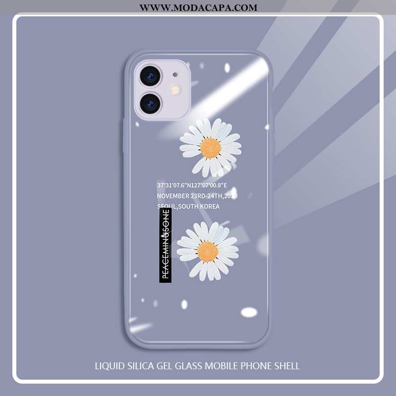 Capas iPhone 11 Soft Vidro Tendencia Telemóvel Aço Cases Nova Baratos