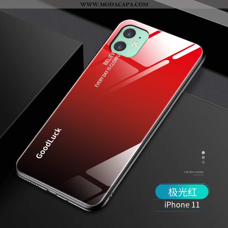 Capa iPhone 11 Criativas Capas Telemóvel Cases Vermelho Personalizada Super Comprar