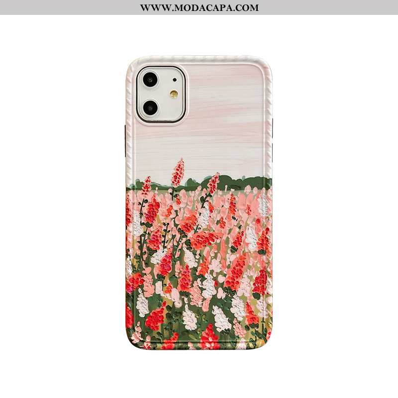 Capa iPhone 11 Criativas Rosa Completa Midi Personalizado Antiqueda Pequena Online