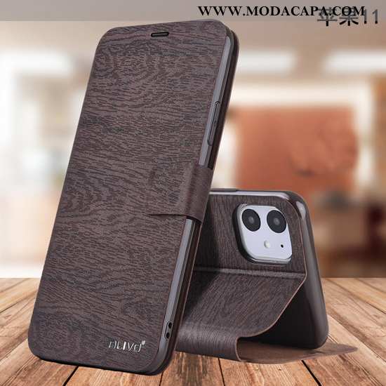 Capa iPhone 11 Couro Completa Capas Soft Cases Antiqueda Telemóvel Venda