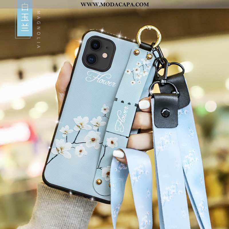 Capas iPhone 11 Tendencia Protetoras Azul Longa Cases Personalizado Barato