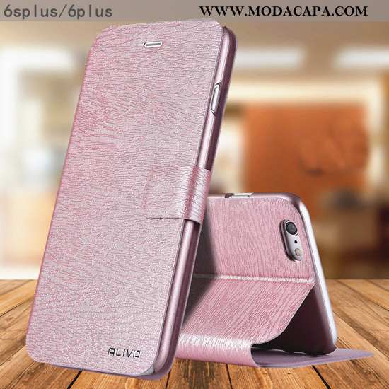 Capas iPhone 6/6s Plus Fosco Rosa Novas Cover Resistente Protetoras Tendencia Venda