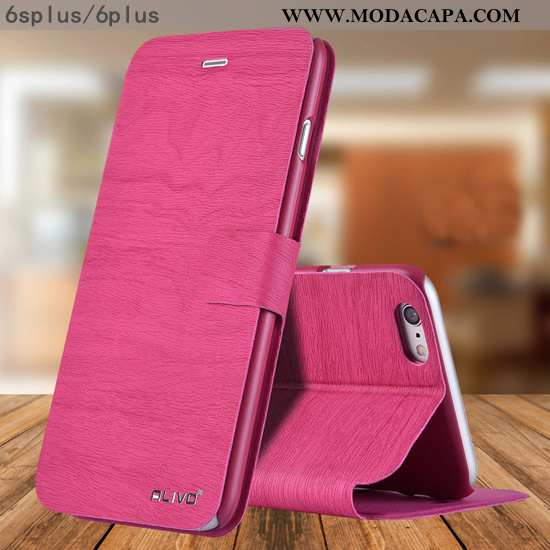 Capas iPhone 6/6s Plus Fosco Rosa Novas Cover Resistente Protetoras Tendencia Venda