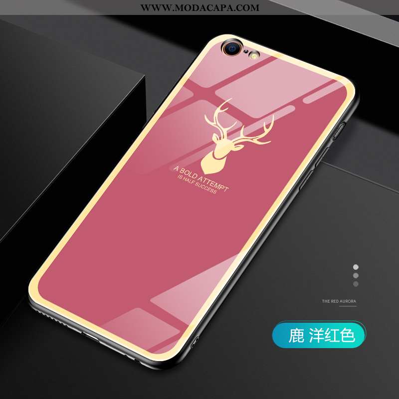 Capa iPhone 6/6s Plus Vidro Criativas Telemóvel Silicone Estiloso Personalizado Casal Online
