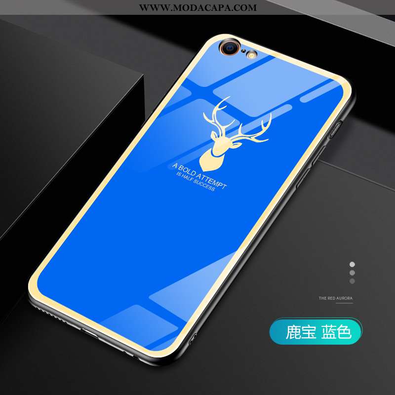 Capa iPhone 6/6s Plus Vidro Criativas Telemóvel Silicone Estiloso Personalizado Casal Online