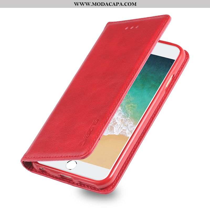 Capa iPhone 6/6s Plus Carteira Cases Completa Vermelho Nova Capas Cover Venda
