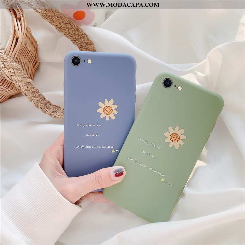 Capas iPhone 6/6s Plus Protetoras Completa Azul Cases Fosco Antiqueda Promoção