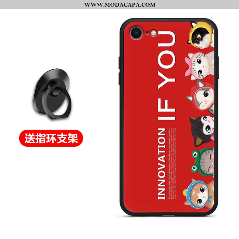 Capa iPhone 6/6s Plus Silicone Protetoras Cases Soft Capas Telemóvel Vermelho Online