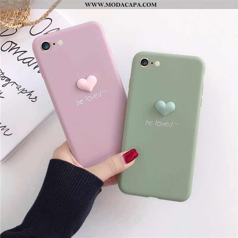 Capa iPhone 6/6s Desenho Animado Fosco Verde Protetoras Telemóvel Personalizado Cases Barato