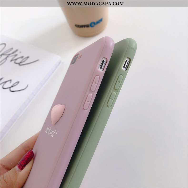 Capa iPhone 6/6s Desenho Animado Fosco Verde Protetoras Telemóvel Personalizado Cases Barato