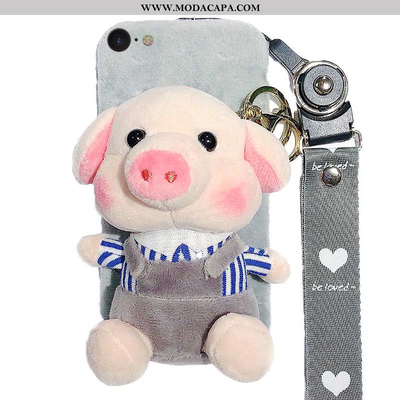 Capas iPhone 6/6s Peluciada Desenho Animado Estilosas Personalizado Antiqueda Inverno Comprar