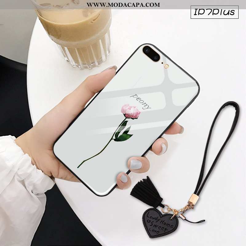 Capas iPhone 7 Plus Tendencia Vidro Casal Cases Telemóvel Nova Barato