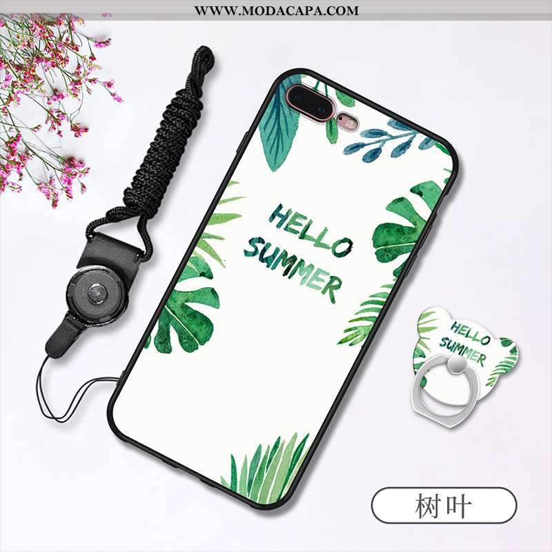 Capa iPhone 7 Plus Silicone Soft Branco Protetoras Telemóvel Cordao Capas Online