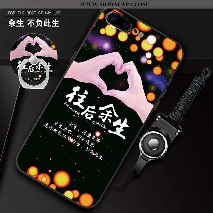 Capas iPhone 7 Plus Bonitos Casaco Soft Rosa Telemóvel Cordao Promoção