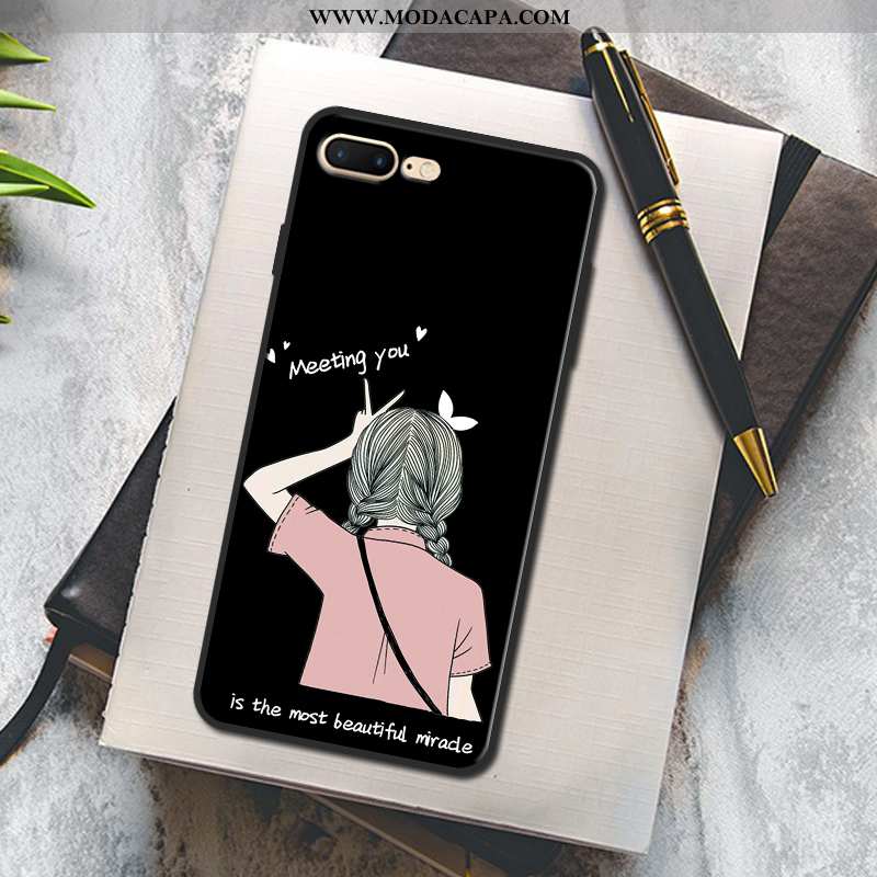 Capas iPhone 7 Plus Silicone Branco Casaco Cases Anime Pu Barato