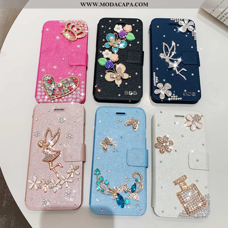 Capa iPhone 7 Plus Protetoras Cover Azul Tendencia Antiqueda Cases Flatform Venda