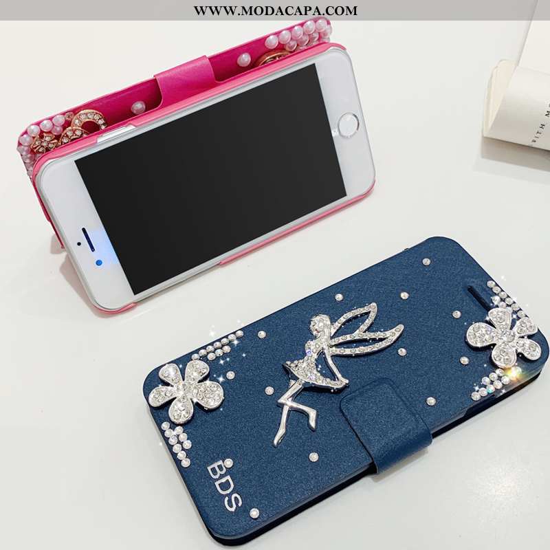 Capa iPhone 7 Plus Protetoras Cover Azul Tendencia Antiqueda Cases Flatform Venda