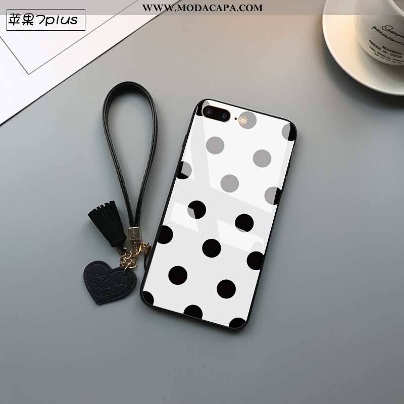 Capa iPhone 7 Plus Tendencia Protetoras Cases Flatform Casal Silicone Antiqueda Baratos