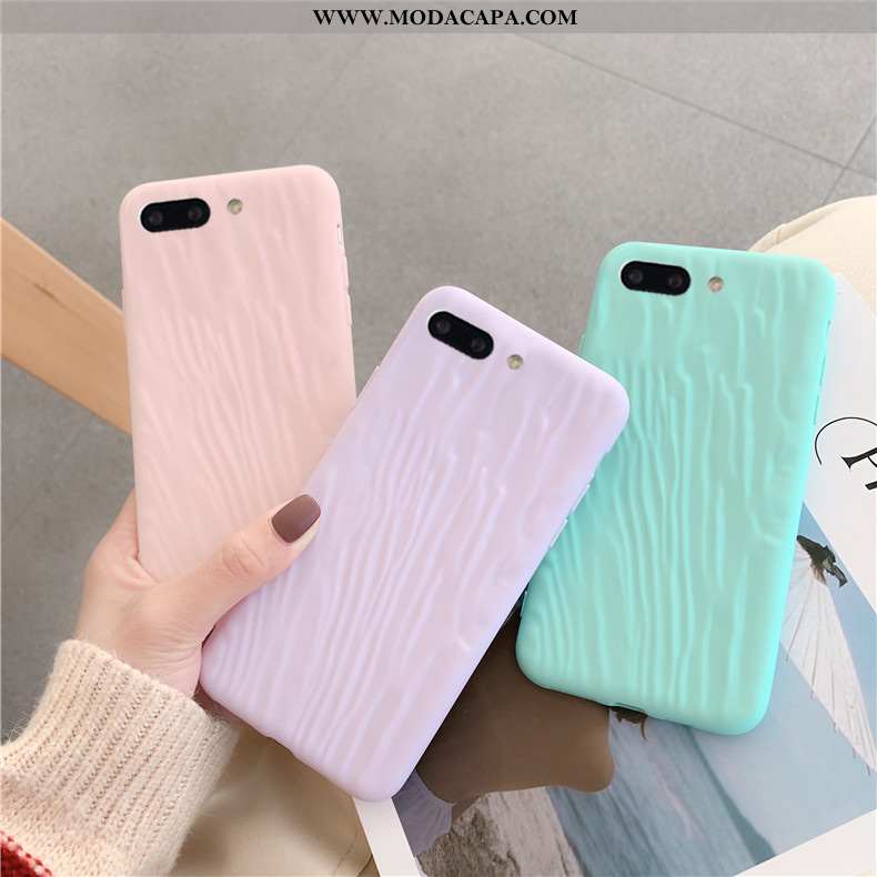 Capa iPhone 7 Plus Soft Simples Prega Suporte Capas Lisas Cases Baratos