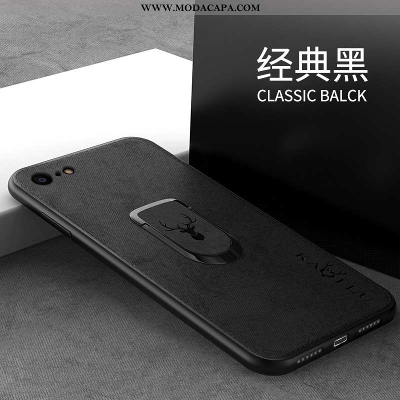 Capas iPhone 7 Silicone Antiqueda Tecido Soft Cases Protetoras Suporte Baratos