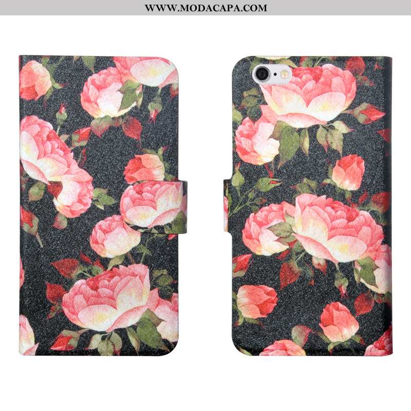 Capa iPhone 7 Personalizada Capas Completa Floral Azul Protetoras Simples Baratas