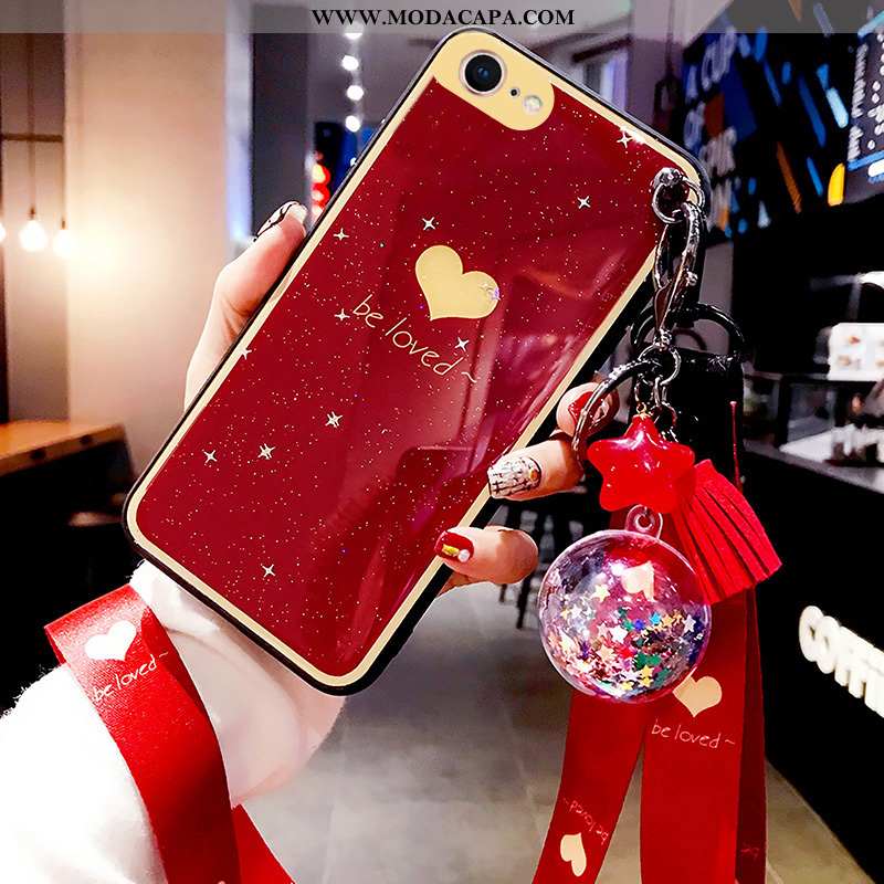 Capa iPhone 7 Criativas Grande Para Reveillon Vermelho Nova Malha Antiqueda Comprar