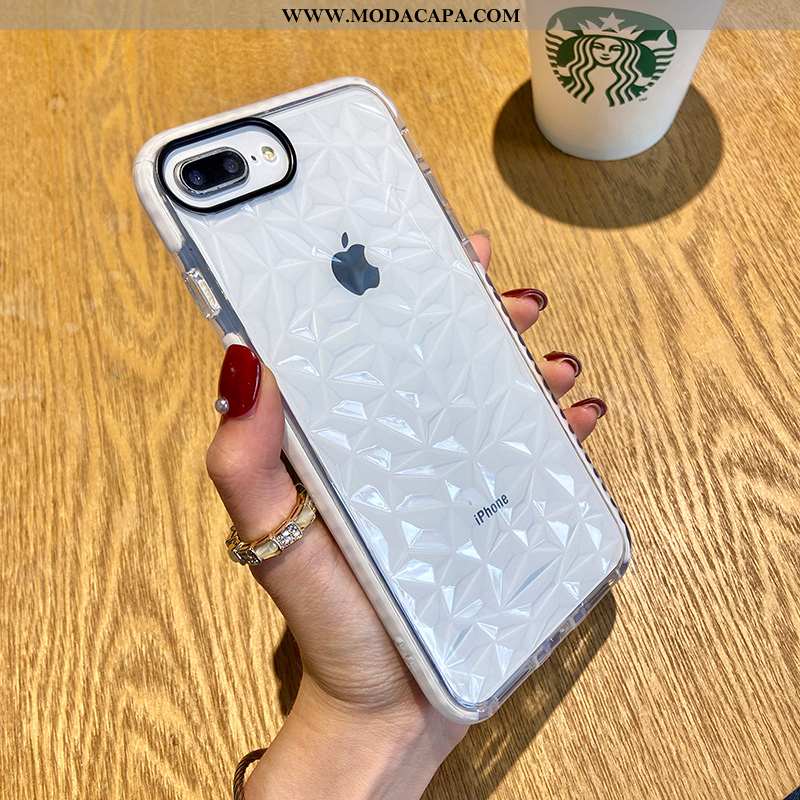 Capa iPhone 8 Plus Tendencia Completa Capas Cases Criativas Telemóvel Silicone Baratas