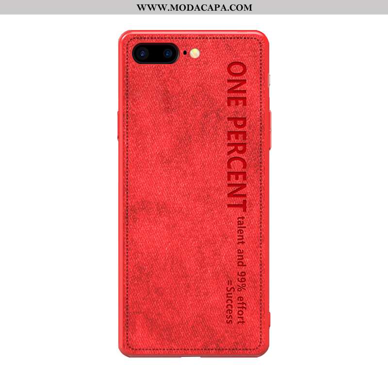 Capa iPhone 8 Plus Soft Vintage Antiqueda Completa Tecido Silicone Slim Baratas