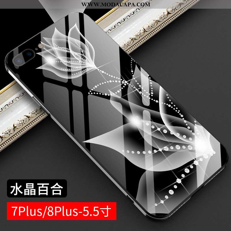 Capa iPhone 8 Plus Super Protetoras Pu Criativas Telemóvel Estilosas Slim Baratos