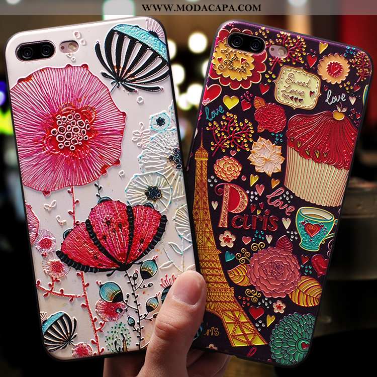 Capas iPhone 8 Plus Criativas Fosco Protetoras Rosa Cordao Silicone Baratos