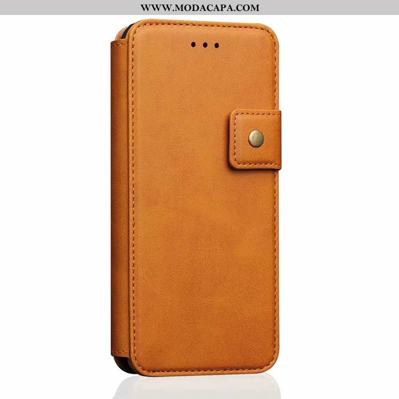 Capa iPhone 8 Plus Couro Telemóvel Business Marrom Antiqueda Nova Criativas Baratos