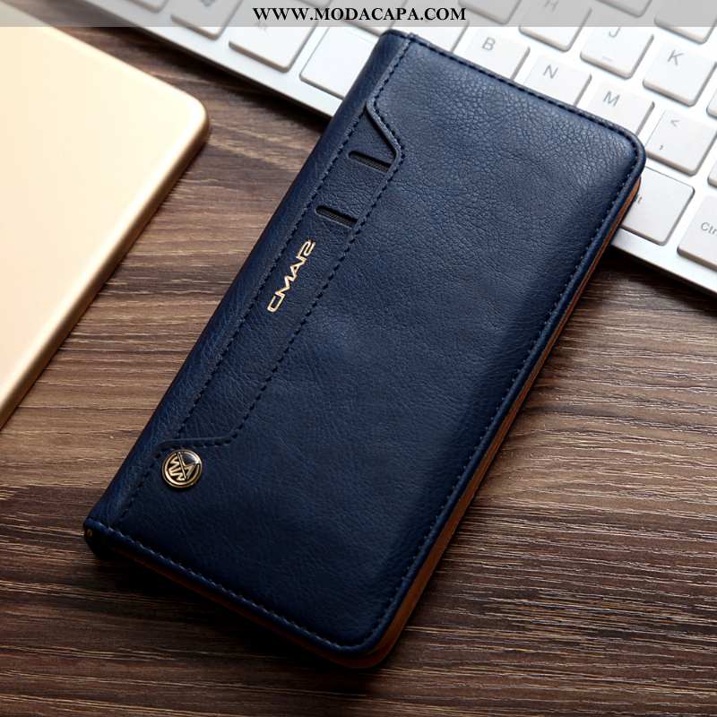 Capa iPhone 8 Couro Genuíno Cover Negócio Telemóvel Cases Couro Novas Venda