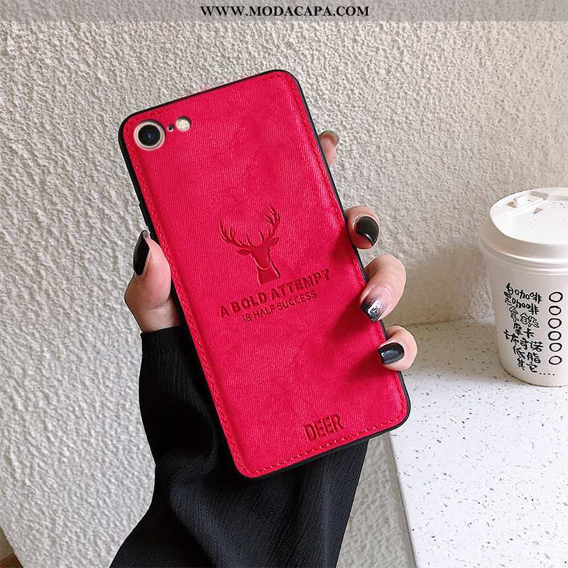 Capa iPhone 8 Protetoras Cinza Telemóvel Personalizado Soft Cases Minimalista Barato