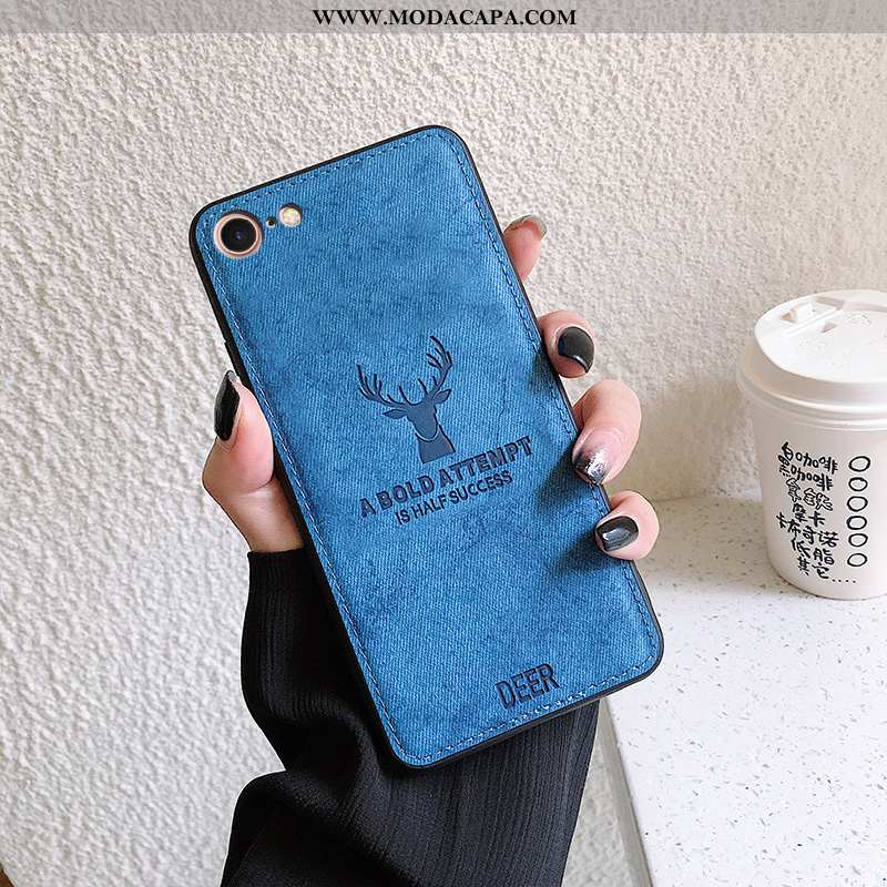 Capa iPhone 8 Protetoras Cinza Telemóvel Personalizado Soft Cases Minimalista Barato